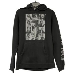 Taylor Swift Eras Tour Official Merch Black Hoodie Unisex Size Large